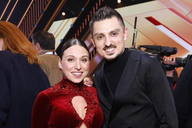 Professional dancer Zsolt Sandor Cseke and influencer Bianca Heinicke at the introductory show of the 19th season of the RTL dance show Lets Dance at the Coloneum Cologne, 27 02 2026 NRW Germany Copyright: xChristophxHardtx