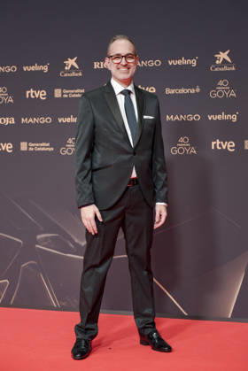 Goya Awards 2026 red carpet Nominee Manuel Ruiz poses on the red carpet of the 40th edition of the Goya Awards, at the Auditori del Centre de Convencions Internacionals, on February 28, 2026, in Barcelona, Cataluna Spain The awards are given annually by the Academy of Motion Picture Arts and Sciences of Spain AACCE with the aim of rewarding the best professionals in each of the various technical and creative specialties of Spanish cinema 28 FEBRUARY 2026 Barcelona, Cataluna Barcelona, Cataluna Espana  Copyright: xAlbertoxParedesx 7327815