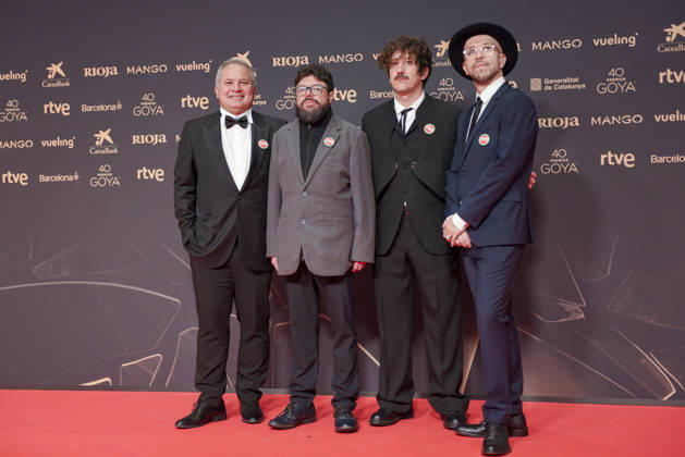 Red carpet of the Goya Awards 2026 The crew of the film Un poeta poses on the red carpet of the 40th edition of the Goya Awards, at the Auditori del Centre de Convencions Internacionals, on February 28, 2026, in Barcelona, Cataluna Spain The awards are given annually by the Academy of Motion Picture Arts and Sciences of Spain AACCE with the aim of rewarding the best professionals in each of the various technical and creative specialties of Spanish cinema 28 FEBRUARY 2026 Barcelona, Cataluna Barcelona, Cataluna Espana  Copyright: xAlbertoxParedesx 7327813