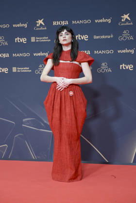 Goya Awards red carpet 2026 Actress and playwright Olivia Delcán poses on the red carpet of the 40th edition of the Goya Awards, at the Auditori del Centre de Convencions Internacionals, on February 28, 2026, in Barcelona, Cataluna Spain The awards are given annually by the Academy of Motion Picture Arts and Sciences of Spain AACCE with the aim of rewarding the best professionals in each of the various technical and creative specialties of Spanish cinema 28 FEBRUARY 2026 RED CARPET BARCELONA GOYA AWARDS CINEMA AWARDS Barcelona Catalunya Barcelona Catalunya Catalunya Spain  Copyright: xAlbertoxParedesx 7327913