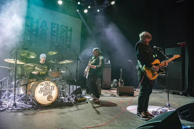 The Zac Schulze Gang at O2 Shepherds Bush Empire 28 02 2026 The Zac Schulze Gang perform at O2 Shepherds Bush Empire in London on 28th February 2026 supporting Samantha Fish. Zac Schulze - guitar, vocal Ant Greenwell - bass Ben Schulze - drummer, Credit:Zoran Veselinovic Avalon UK, London, O2 Shepherds Bush Empire  Copyright: xZoranxVeselinovicx xAvalonx 1079149346
