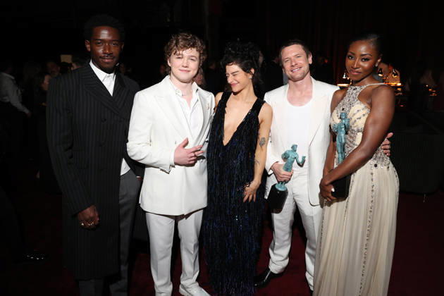 LOS ANGELES, CA - MARCH 1: Damson Idris, Christian Convery, Odessa A zion, Jack O Connell and Jayme Lawson at the 2026 Screen Actors Guild Awards After Party at the Shrine Auditorium in Los Angeles, California on March 1, 2026. Copyright: xWalikxGoshornx