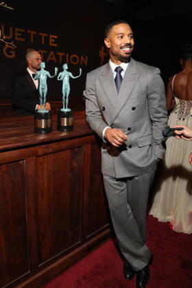 LOS ANGELES, CA - MARCH 1: Michael B. Jordan at the 2026 Screen Actors Guild Awards After Party at the Shrine Auditorium in Los Angeles, California on March 1, 2026. Copyright: xWalikxGoshornx