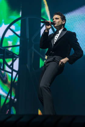Music Concert - MIKA - Spinning Out Tour Mika performs the Spinning Out Tour on March 02, 2025 at Unipol Arena, Bologna, Italy. Casalecchio di Reno Unipol Arena Italy Copyright: xEmanuelaxVertollix xLiveMediax LPM_2323035