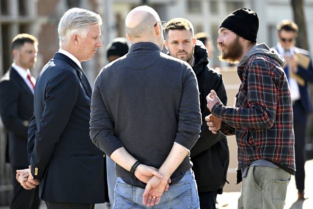 King Philippe visited the non-profit organization DIOGENES BRUSSELS, BELGIUM - MARCH 03 : King Philippe visited the non-profit organization DIOGENES, a service that helps the homeless and aims to reconnect people living on the streets with the rest of society. The King met with homeless individuals and learned about the organization s operations. He then chaired a roundtable discussion with DIOGENES staff, representatives from various partner organizations, and experts in the fields of homelessness and poverty on March 3, 2026 in Brussels, Belgium, 03 03 2026 Brussels Belgium  Copyright: xDidierxLebrunx