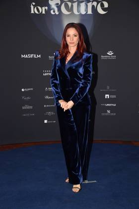 Rome, Sistine Corridors of Santo Spirito in Sassia, Evening Event Together For a Cure , In the photo: Andrea Delogu  Copyright: xVincenzoxLandix xipa-agency.netx xVincenzoxLandix IPA_Agency_IPA72437639