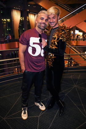Rafi Rachek with boyfriend Sam Dylan at the premiere of THE 50 season 3 by Prime Video at the Cinedom in Cologne on 05 03 2026