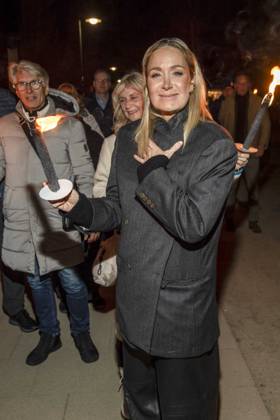 abb Janine Kunze as a guest on the beach Falckellauf at 10 years Baltic Lights 2026 celebrity charity sled dog race in favor of Welthungerhilfe at the Baltic Sea between the sea bridge Ahlbeck and the sea bridge Heringsdorf , Friday 06 03 2026 in Heringsdorf MV Germany
