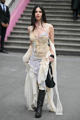 PFW Vivienne Westwood Outside Arrivals Guest arriving at the Vivienne Westwood show during Fashion Week in Paris, France on March 7, 2026. Photo by Julien Reynaud APS-Medias ABACAPRESS.COM Paris France Copyright: xReynaudxJulien APS-Medias ABACAx