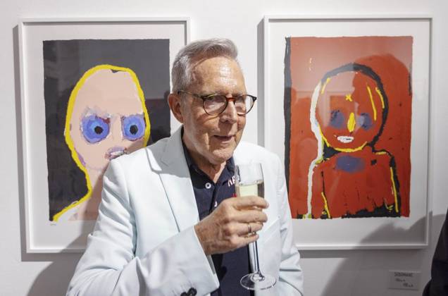 The actor and artist, Milan Peschel, FOR EDITORIAL PURPOSES ONLY EDITORIAL USE ONLY p The actor and artist, Milan Peschel, presents his own artistic works on Saturday, March 7, 2026 at a vernissage in the Kleine Affäre in Hattingen Blankenstein Germany NRW Hattingen Copyright WalterxFischer Copyright: WalterxFischer doc84vlnjk395h3j6bghvv ,EDITORIAL USE ONLY Copyright: WalterxFischer
