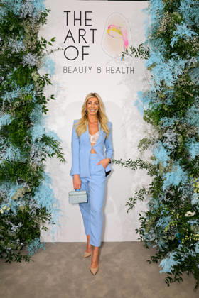 New beauty era at Strandfein Uta Raasch and Jeannine Halene present the Strandfein Beauty Signature Line In the photo Model Annika Gassner Düsseldorf The Art of Beauty Messe NRW Germany