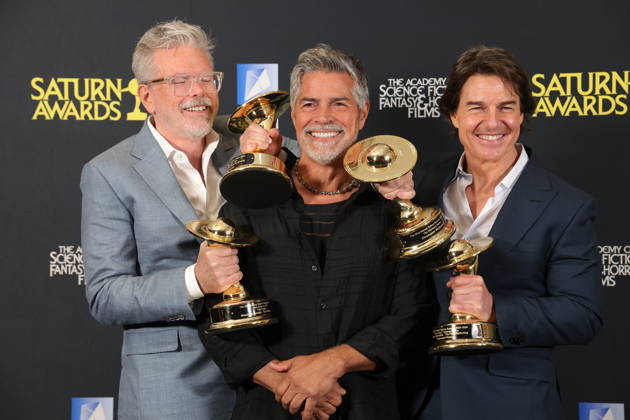 Los Angeles CA March 8 Tom Cruise, Esai Morales and Christopher McQuarrie the 53rd Annual Saturn Awards held at Universal Hilton on March 08, 2026 in Los Angeles, California. Credit: USA - ZUMAa123 20260308_zaa_a123_036 Copyright: xAdMediax