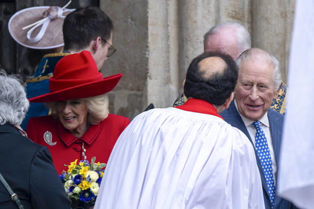 March 9, 2026, London, London, UK: LONDON, UK. Queen Camilla and King Charles depart The Commonwealth Day Service at Westminster Abbey, which has been held since 1972 and celebrates the people and cultures of the 54 Commonwealth nations. London UK  - ZUMAl94_ 20260309_zaf_l94_042 Copyright: xStephenxChungx