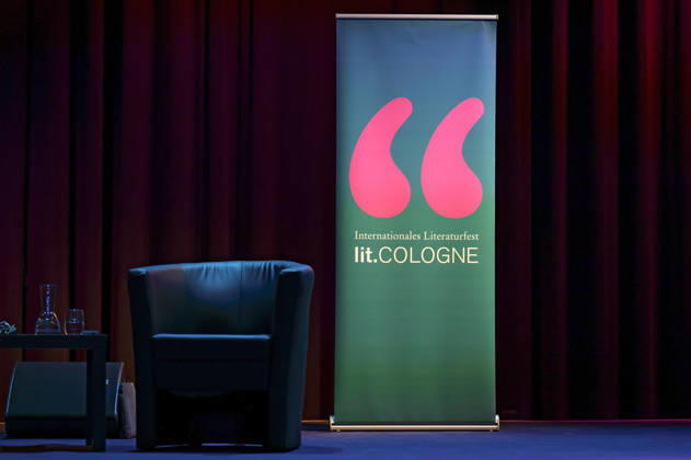 Logo of lit Cologne at the lit Cologne 2026 event lit Comedy at the Theater am Tanzbrunnen Cologne, 09 03 2026 Foto:xR.xSchmiegeltx xFuturexImagex comedy_6301