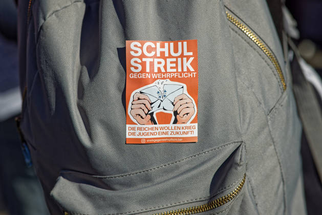 Berlin, Germany, DEU School strike against compulsory military service 05 03 2026, Berlin, Germany, DEU School strike against compulsory military service Stu