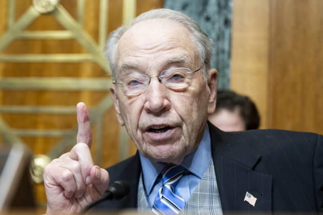 March 10, 2026, Washington, District Of Columbia, USA: U.S. Senator CHUCK GRASSLEY (R-IA) speaking at a hearing of the Senate Budget Committee hearing about sanctuary cities at the U.S. Capitol in Washington, D.C. Washington USA  - ZUMAb161 20260310_aap_b161_029 Copyright: xMichaelxBrochsteinx