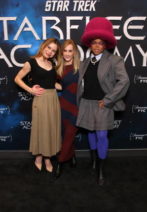 Los Angeles Premiere Of Paramount+ s Star Trek: Starfleet Academy 10 March 2026 . Los Angeles, California -Bella Shepard, Holly Hunter, Kerrice Brooks At The Los Angeles Premiere Of Paramount+ s Star Trek: Starfleet Academy held at Linwood Dunn Theater in Los Angeles., Credit:Sadou Faye Avalon United States, CA, Los Angeles, Linwood Dunn Theater  Copyright: xSadouxFayex xAvalonx 1081890372