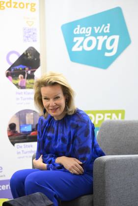 Queen Mathilde Visits Youth Care De Kering BRUSSELS, BELGIUM - MARCH 11: Queen Mathilde of Belgium pictured visiting the youth care department De Kering of non-profit Ter Loke on March 11, 2026 in Brussels, Belgium, 11 03 2026 Brussels Belgium  Copyright: xPhilipxReynaersx