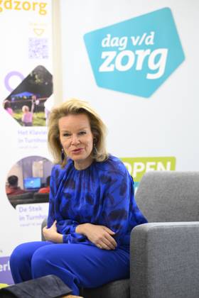 Queen Mathilde Visits Youth Care De Kering BRUSSELS, BELGIUM - MARCH 11: Queen Mathilde of Belgium pictured visiting the youth care department De Kering of non-profit Ter Loke on March 11, 2026 in Brussels, Belgium, 11 03 2026 Brussels Belgium  Copyright: xPhilipxReynaersx