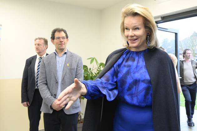 Queen Mathilde Visits Youth Care De Kering BRUSSELS, BELGIUM - MARCH 11: Queen Mathilde of Belgium pictured visiting the youth care department De Kering of non-profit Ter Loke on March 11, 2026 in Brussels, Belgium, 11 03 2026 Brussels Belgium  Copyright: xPhilipxReynaersx