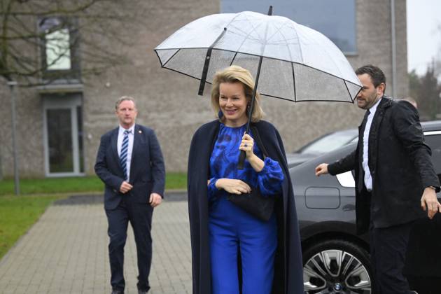 Queen Mathilde Visits Youth Care De Kering BRUSSELS, BELGIUM - MARCH 11: Queen Mathilde of Belgium pictured visiting the youth care department De Kering of non-profit Ter Loke on March 11, 2026 in Brussels, Belgium, 11 03 2026 Brussels Belgium  Copyright: xPhilipxReynaersx