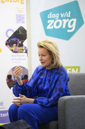 Queen Mathilde Visits Youth Care De Kering BRUSSELS, BELGIUM - MARCH 11: Queen Mathilde of Belgium pictured visiting the youth care department De Kering of non-profit Ter Loke on March 11, 2026 in Brussels, Belgium, 11 03 2026 Brussels Belgium  Copyright: xPhilipxReynaersx