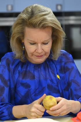Queen Mathilde Visits Youth Care De Kering BRUSSELS, BELGIUM - MARCH 11: Queen Mathilde of Belgium pictured visiting the youth care department De Kering of non-profit Ter Loke on March 11, 2026 in Brussels, Belgium, 11 03 2026 Brussels Belgium  Copyright: xPhilipxReynaersx
