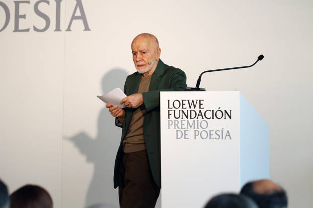 Hugo Mujica and Leonor Pataki collect the XXXVIII Loewe Poetry Prize The poet Hugo Mujica during the presentation of the XXXVIII Loewe Poetry Prize, on March 11, 2026, in Madrid Spain POETRY PRIZES LOEWE PRIZE Ángel Díaz Brin Madrid Madrid Madrid Spain  Copyright: xÃngelxDiazxBrinasx 7357872