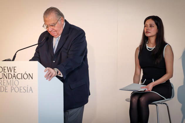 Hugo Mujica and Leonor Pataki collect the XXXVIII Loewe Poetry Prize The poet Leonor Pataki during the presentation of the XXXVIII Loewe Poetry Prize, on March 11, 2026, in Madrid Spain FAMOSOSOS POETRY Ángel Díaz Brin Madrid Madrid Madrid Spain  Copyright: xÃngelxDiazxBrinasx 7358324