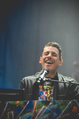 March 11, 2026, Napoli, Italy: Italian singer Francesco Gabbani performs live at the PalaPartenope during his Tour 2026. Napoli Italy  - ZUMAs197 20260311_aaa_s197_274 Copyright: xPaolaxVisonex