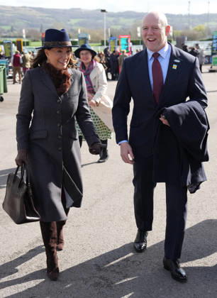 Ladies Day at Cheltenham Festival Carole Middleton and Mike Tindall attend Ladies Day at Cheltenham Festival, Cheltenham Racecourse, Cheltenham, Gloucestershire, UK, on the 11th March 2026 Picture by James Whatling Cheltenham Cheltenham Racecourse Gloucestershire United Kingdom  WHA-0810