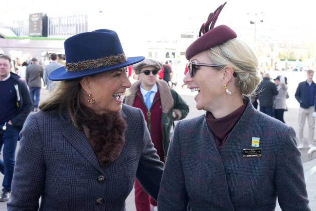 Ladies Day at Cheltenham Festival Carole Middleton and Zara Tindall attend Ladies Day at Cheltenham Festival, Cheltenham Racecourse, Cheltenham, Gloucestershire, UK, on the 11th March 2026 Picture by James Whatling Cheltenham Cheltenham Racecourse Gloucestershire United Kingdom  WHA-0810