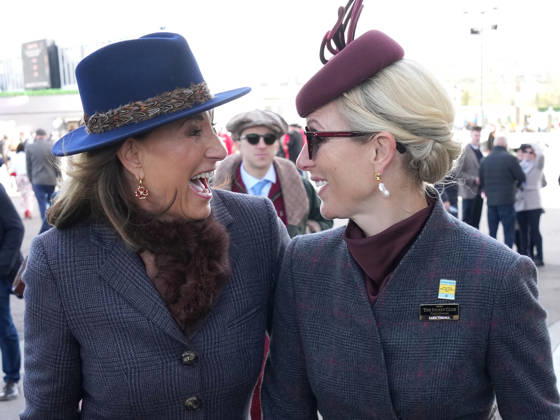 Ladies Day at Cheltenham Festival Carole Middleton and Zara Tindall attend Ladies Day at Cheltenham Festival, Cheltenham Racecourse, Cheltenham, Gloucestershire, UK, on the 11th March 2026 Picture by James Whatling Cheltenham Cheltenham Racecourse Gloucestershire United Kingdom  WHA-0810