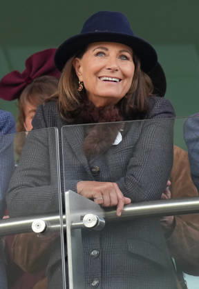 Ladies Day at Cheltenham Festival Carole Middleton attends Ladies Day at Cheltenham Festival, Cheltenham Racecourse, Cheltenham, Gloucestershire, UK, on the 11th March 2026 Picture by James Whatling Cheltenham Cheltenham Racecourse Gloucestershire United Kingdom  WHA-0810