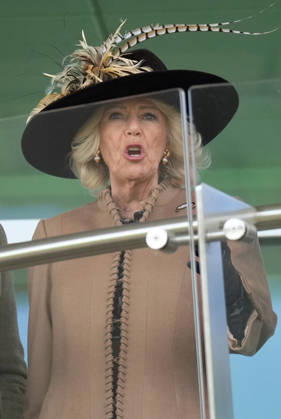 Ladies Day at Cheltenham Festival Queen Camilla attends Ladies Day at Cheltenham Festival, Cheltenham Racecourse, Cheltenham, Gloucestershire, UK, on the 11th March 2026 Picture by James Whatling Cheltenham Cheltenham Racecourse Gloucestershire United Kingdom  WHA-0810