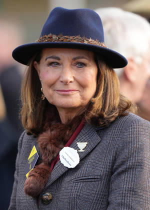 Ladies Day at Cheltenham Festival Carole Middleton attends Ladies Day at Cheltenham Festival, Cheltenham Racecourse, Cheltenham, Gloucestershire, UK, on the 11th March 2026 Picture by James Whatling Cheltenham Cheltenham Racecourse Gloucestershire United Kingdom  WHA-0810