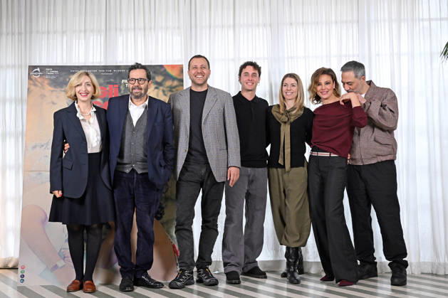 March 12, 2026, Rome, Rome, Italy: Presentation of the film The Eyes of Others. Pictured are director Andrea De Sica and the cast, including Matteo Olivetti, Jasmine Trinca, Filippo Timi, and the producers. , Rome, March 12th 2026 Rome Italy - ZUMAa289 20260312_zia_a289_037 Copyright: xMariaxLauraxAntonellix