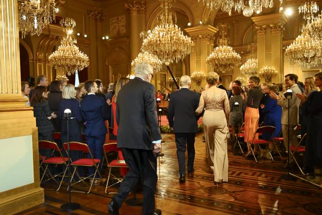 Spring Concert Belgian Royals12 03 2026 BRUSSELS, BELGIUM - Their Majesties the King and Queen and Prince Laurent of Belgium pictured arriving a spring Concert putting the spotlight on the theme of innovation by inviting guests who contribute to the advancement of society through their creativity, precision and dedication on March 12, 2026 in Brussels, Belgium, 12 03 2026 Brussels Belgium  Copyright: xPhilipxReynaersx
