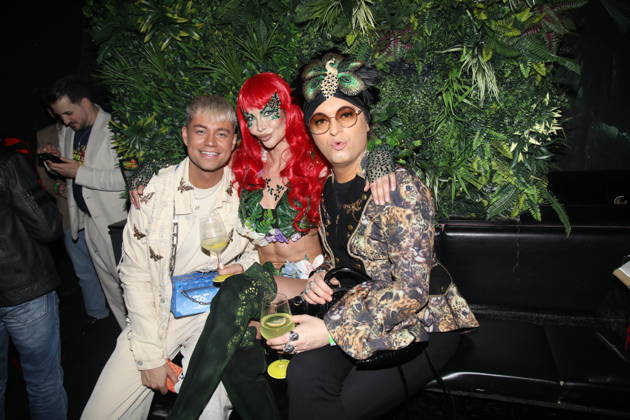 Julian F M Stöckel with friend Marcell Damaschke and Micaela Schäfer at the opening of Olivias Dschungel Bar at Große Freiheit Hamburg, 11 03 2026 Copyright: xMatthiasxGränzdörferx