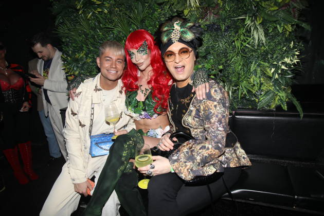 Julian F M Stöckel with friend Marcell Damaschke and Micaela Schäfer at the opening of Olivias Dschungel Bar at Große Freiheit Hamburg, 11 03 2026 Copyright: xMatthiasxGränzdörferx