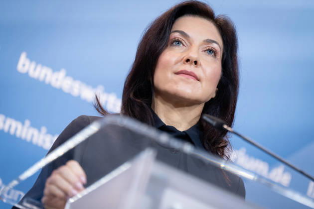 Katherina Reiche, Federal Minister for Economic Affairs and Energy, BMWE Top-level discussion Bündnis Zukunft, Katherina Reiche, Federal Minister for Economic Affairs and Energy, BMWE, Berlin, Press statement Berlin Berlin GER