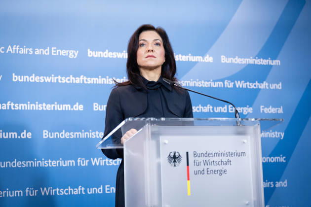Katherina Reiche, Federal Minister for Economic Affairs and Energy, BMWE Top-level discussion Bündnis Zukunft, Katherina Reiche, Federal Minister for Economic Affairs and Energy, BMWE, Berlin, Press statement Berlin Berlin GER