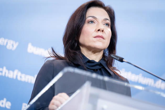 Katherina Reiche, Federal Minister for Economic Affairs and Energy, BMWE Top-level discussion Bündnis Zukunft, Katherina Reiche, Federal Minister for Economic Affairs and Energy, BMWE, Berlin, Press statement Berlin Berlin GER