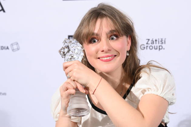 Czech Film and Television Academy (CFTA) presents Czech Lion annual film awards at the 33rd annual ceremony in Congress Centre Prague, on March 14, 2026. The award for Best Actress in a Leading Role went to Katerina Falbrova for her film The Broken Voices. (CTKxPhoto MichalxKamaryt) CTKPhotoP2026031406916  CTKPhotoP2026031406916
