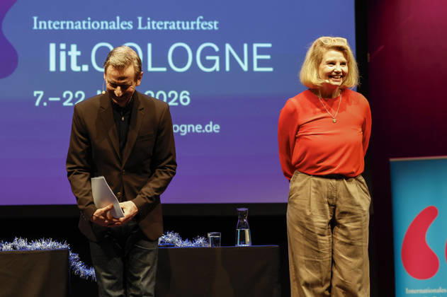 Michael Kessler and Annette Frier at the lit Cologne 2026 event Ohne uns geht nix Remix 7 rettet die Demokratie mit Annette Frier und Michael Kessler in der Stadthalle Köln Cologne, 14 03 2026 Foto:xR.xSchmiegeltx xFuturexImagex remix_6317