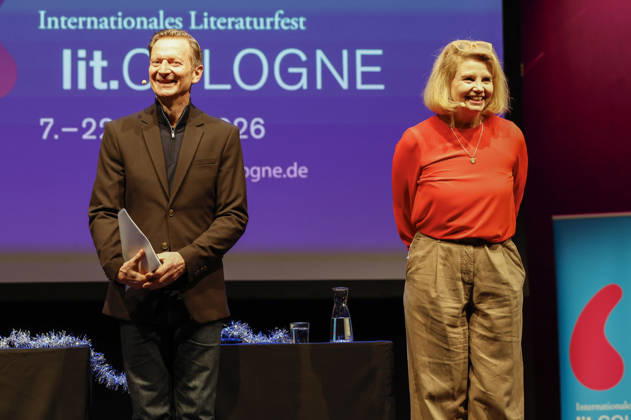 Michael Kessler and Annette Frier at the lit Cologne 2026 event Ohne uns geht nix Remix 7 rettet die Demokratie mit Annette Frier und Michael Kessler in der Stadthalle Köln Cologne, 14 03 2026 Foto:xR.xSchmiegeltx xFuturexImagex remix_6318
