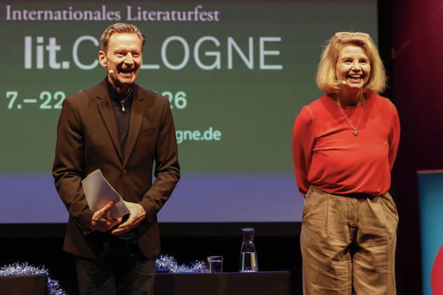 Michael Kessler and Annette Frier at the lit Cologne 2026 event Ohne uns geht nix Remix 7 rettet die Demokratie mit Annette Frier und Michael Kessler in der Stadthalle Köln Cologne, 14 03 2026 Foto:xR.xSchmiegeltx xFuturexImagex remix_6320