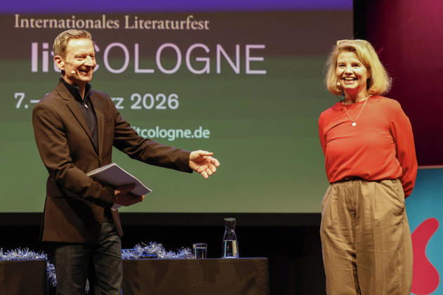 Michael Kessler and Annette Frier at the lit Cologne 2026 event Ohne uns geht nix Remix 7 rettet die Demokratie mit Annette Frier und Michael Kessler in der Stadthalle Köln Cologne, 14 03 2026 Foto:xR.xSchmiegeltx xFuturexImagex remix_6321