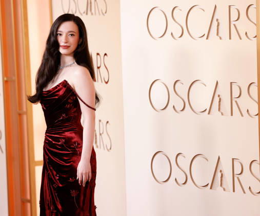 Mikey Madison attends the 98th Oscars on the red carpet for the 98th annual Academy Awards in the Hollywood section of Los Angeles on Sunday, March 15, 2026. Conan O Brien will host the Oscars for the second consecutive year. LAP20260315655 JOHNxANGELILLO