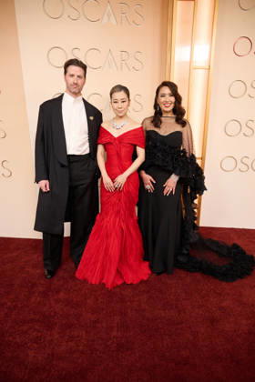 98th Oscars, Academy Awards Chris Appelhans, Maggie Kang, and Michelle L. M. Wong arrive on the red carpet of the 98th Oscars at the Dolby Theatre at Ovation Hollywood on Sunday, March 15, 2026., Credit:SS Avalon United States of America, CA, Hollywood, Dolby Theater Copyright: xSSx xAvalonx 1083320295